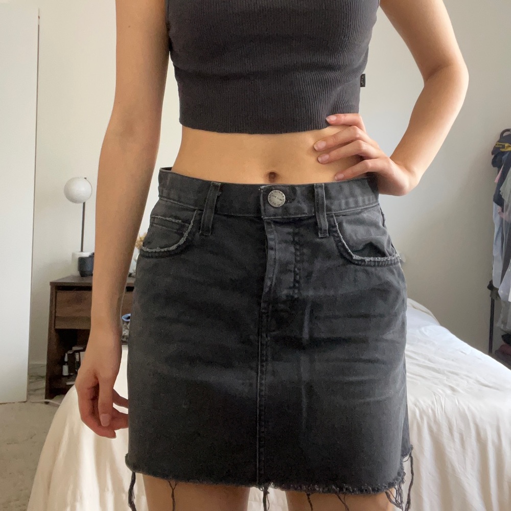 Current/Elliott black miniskirt